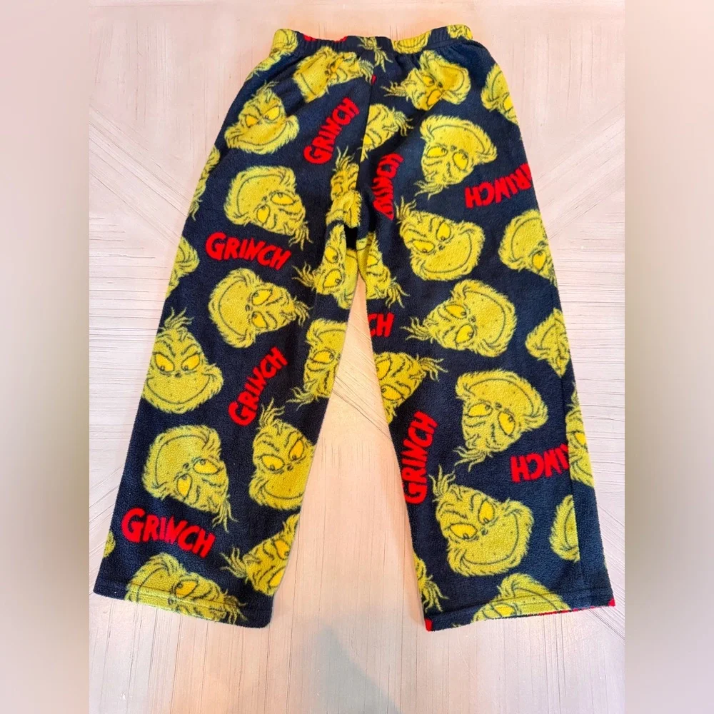 Dr. Seuss The Grinch “Merry Christmas” Fleece Pajamas – Size XS (4/5) – 2-Pc Set